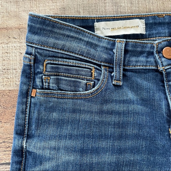 Anthroplogie Pilcro and the letterpress Anthro Straight Leg STET Jeans Raw Hem - Picture 4 of 10